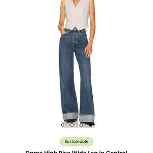 Dame High Rise Wide Leg Jeans